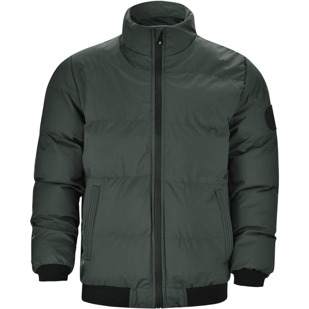 Men Jacket | Insulated Down Fill with Full-Length Zip Front - Evergreen Outfits- Jackets
