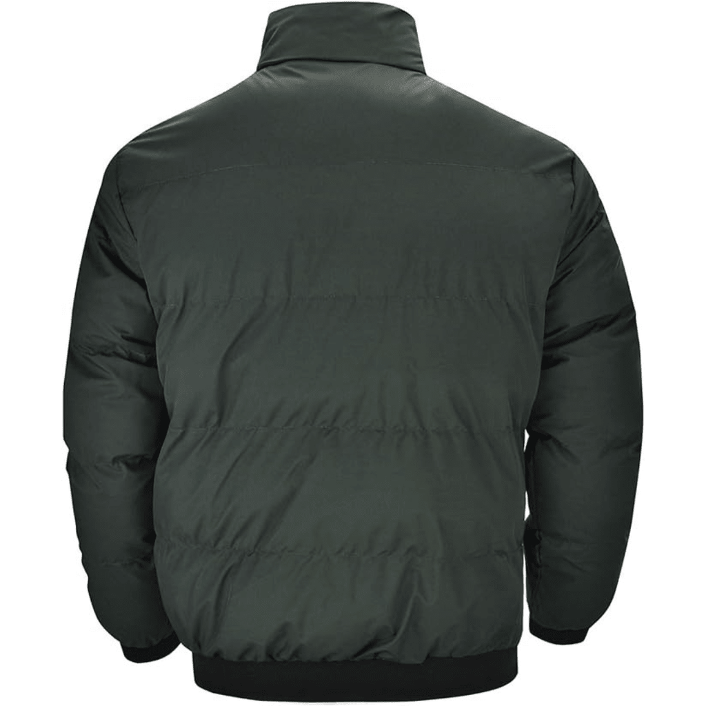 Men Jacket | Insulated Down Fill with Full-Length Zip Front - Evergreen Outfits- Jackets