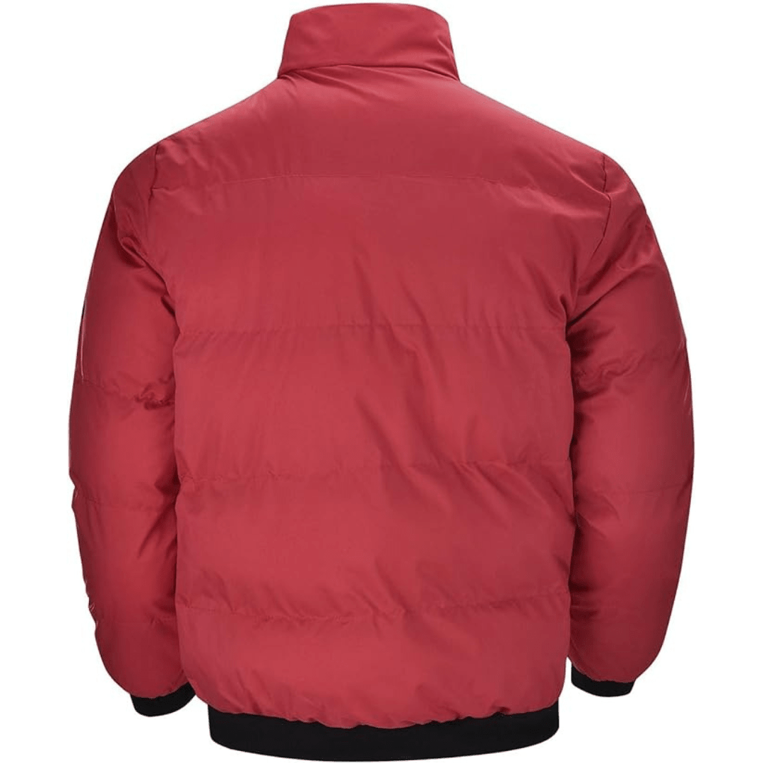 Men Jacket | Insulated Down Fill with Full-Length Zip Front - Evergreen Outfits- Jackets