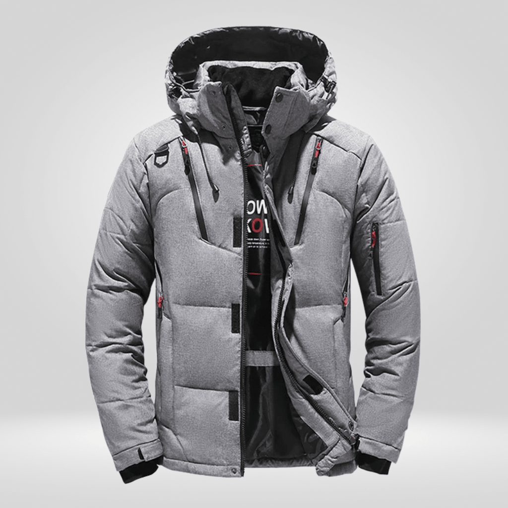 Men Jacket | Loose Fit Waterproof Windproof Full-Zip Winter - Evergreen Outfits- Jackets