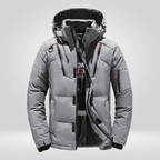 Men Jacket | Loose Fit Waterproof Windproof Full-Zip Winter - Evergreen Outfits- Jackets