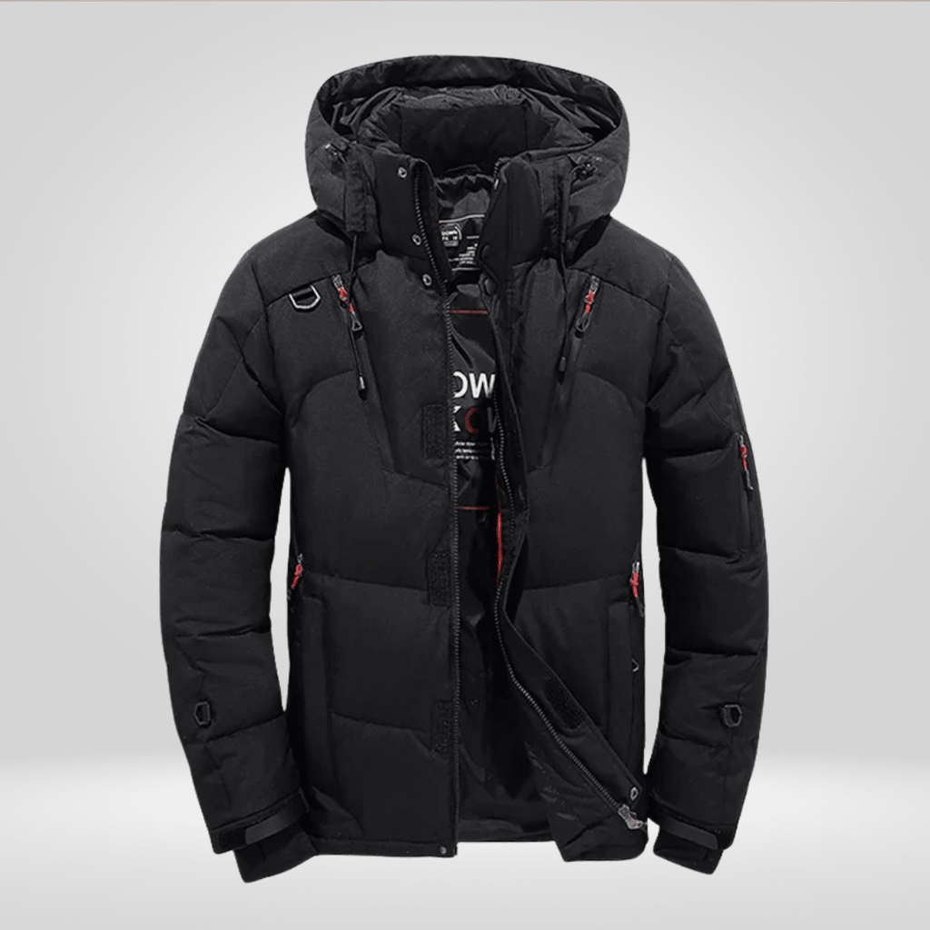 Men Jacket | Loose Fit Waterproof Windproof Full-Zip Winter - Evergreen Outfits- Jackets