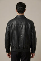 Men Jacket | Oversized Fit with Asymmetric Zip Front - Evergreen Outfits- Jackets