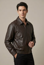Men Jacket | Oversized Fit with Asymmetric Zip Front - Evergreen Outfits- Jackets