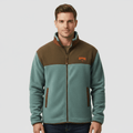 Men Jacket | Regular Fit Fleece Utility with Layering Room - Evergreen Outfits- Jackets
