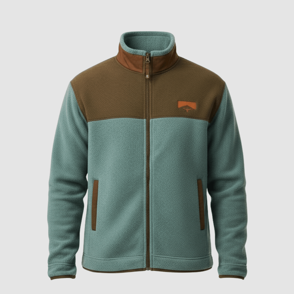 Men Jacket | Regular Fit Fleece Utility with Layering Room - Evergreen Outfits- Jackets