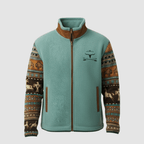 Men Jacket | Regular Fit Fleece Utility with Layering Room - Evergreen Outfits- Jackets