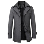 Men Jacket | Relaxed Fit with Waterproof Classic Collar - Evergreen Outfits- Jackets