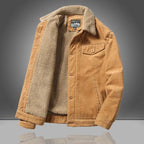 Men Jacket | Short Waist-Length Insulated Button Closure - Evergreen Outfits- Jackets