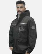 Men Jacket | Waterproof Hood and Adjustable Cuffs Outdoor Fit - Evergreen Outfits- Jackets