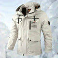 Men Jacket | Waterproof Hood and Adjustable Cuffs Outdoor Fit - Evergreen Outfits- Jackets