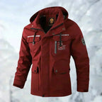 Men Jacket | Waterproof Hood and Adjustable Cuffs Outdoor Fit - Evergreen Outfits- Jackets