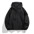 Men Jacket | Waterproof Hooded Oversized Full Zip Fit - Evergreen Outfits- Jackets