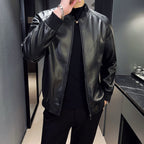Men Jacket | Zip-Up Bomber with Raglan Sleeves and Ribbed Trim - Evergreen Outfits- Jackets