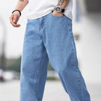 Men Jeans | Straight Leg Fit with Front Slash Pockets - Evergreen Outfits- Jeans