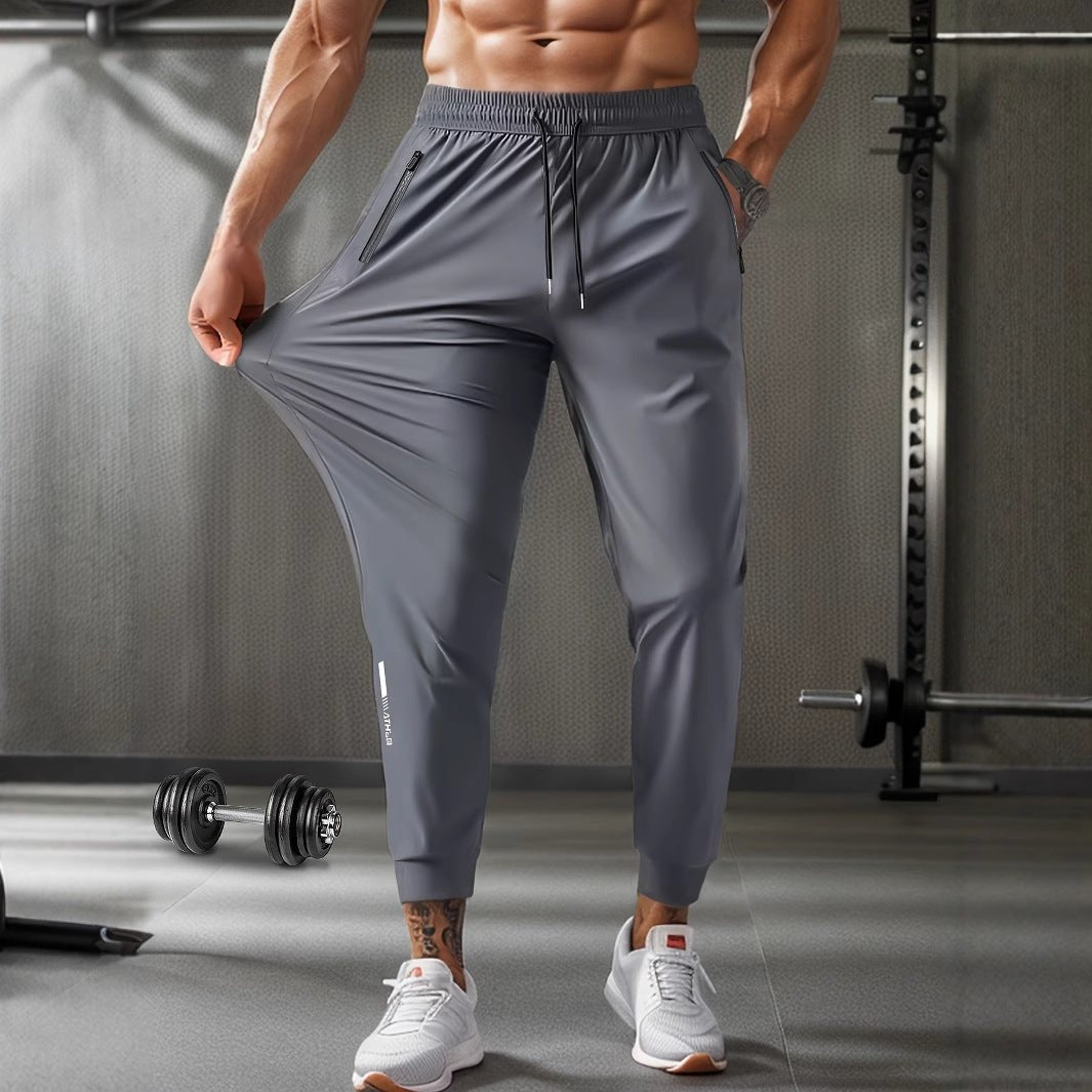 Men Joggers | Tapered Fit with Zip Pocket and Ribbed Cuffs - Evergreen Outfits- Joggers