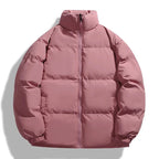 Men Puffer Jacket | Quilted Build with Stand Collar Design - Evergreen Outfits- Jackets