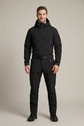 Men Set | Hooded Softshell Jacket and Trousers with Zip Pockets - Evergreen Outfits- Sets