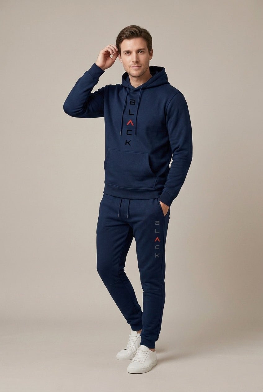 Men Set | Hoodie and Jogger with Graphic Print Regular Fit - Evergreen Outfits- Sets
