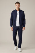 Men Set | Zip Bomber Jacket with Tapered Joggers Relaxed - Evergreen Outfits- Sets