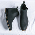 Men Shoes Chelsea | Slip-On Ankle Height with Side Elastic - Evergreen Outfits- Shoes