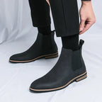 Men Shoes Chelsea | Slip-On Ankle Height with Side Elastic - Evergreen Outfits- Shoes