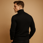 Men Sweater | Fitted Turtleneck Knit with Pullover Style - Evergreen Outfits- Sweaters
