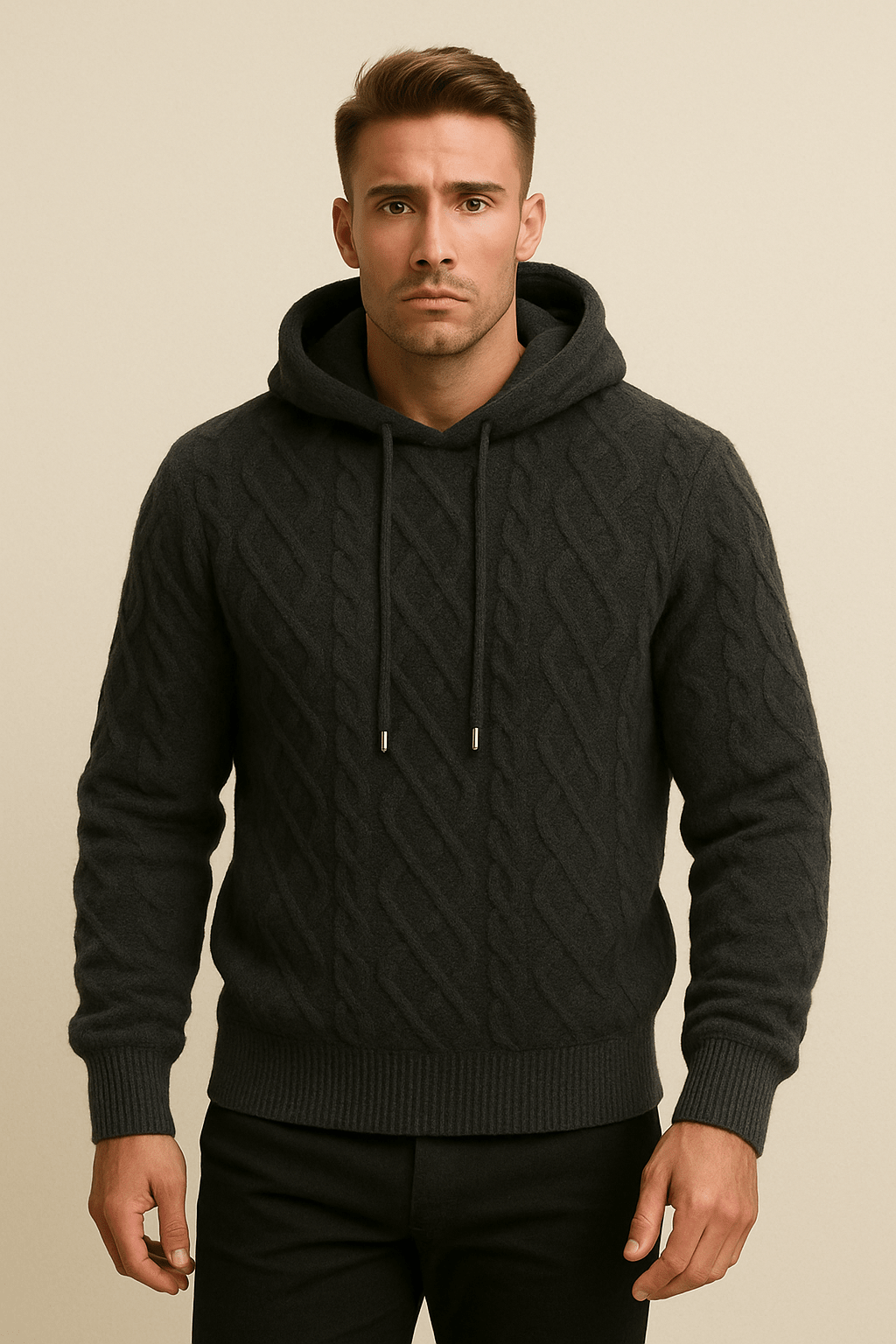 Men Sweater | Loose Fit Long Sleeve Pullover Design - Evergreen Outfits- Sweaters
