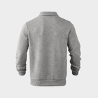 Men Sweater | Quarter-Zip Turtleneck with Geometric Knit Pattern - Evergreen Outfits- Sweaters