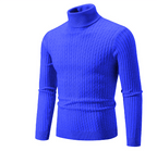Men Sweater | Ribbed Knit Turtleneck with Long Sleeves - Evergreen Outfits- Sweaters