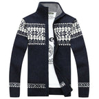 Men Sweater | Snowflake Knit Pattern Regular Fit Pullover - Evergreen Outfits- Sweaters