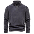 Men Sweater | Stand-Up Collar Pullover Long Sleeve Fit - Evergreen Outfits- Sweaters