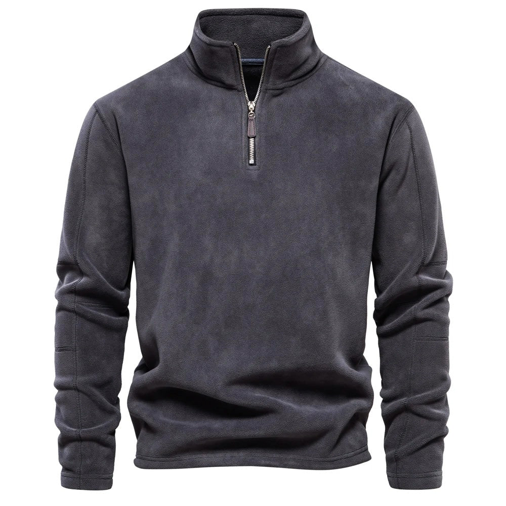 Men Sweater | Stand-Up Collar Pullover Long Sleeve Fit - Evergreen Outfits- Sweaters