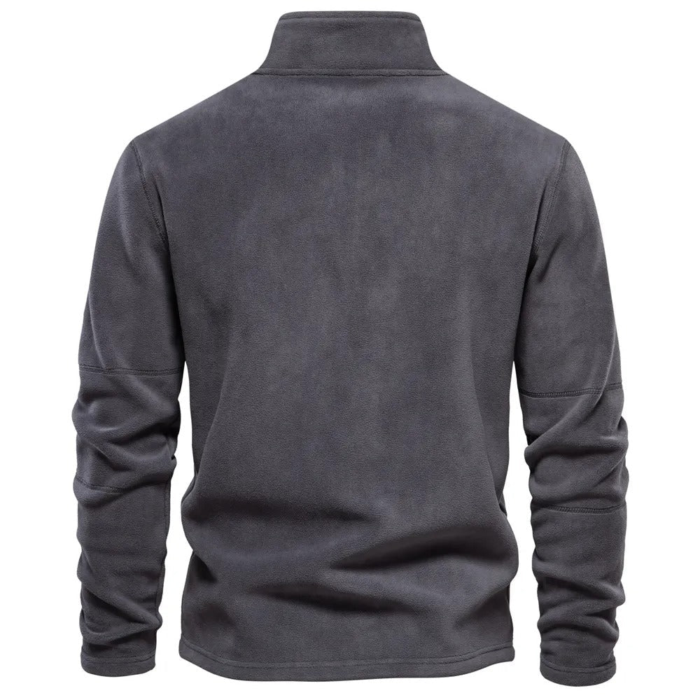 Men Sweater | Stand-Up Collar Pullover Long Sleeve Fit - Evergreen Outfits- Sweaters