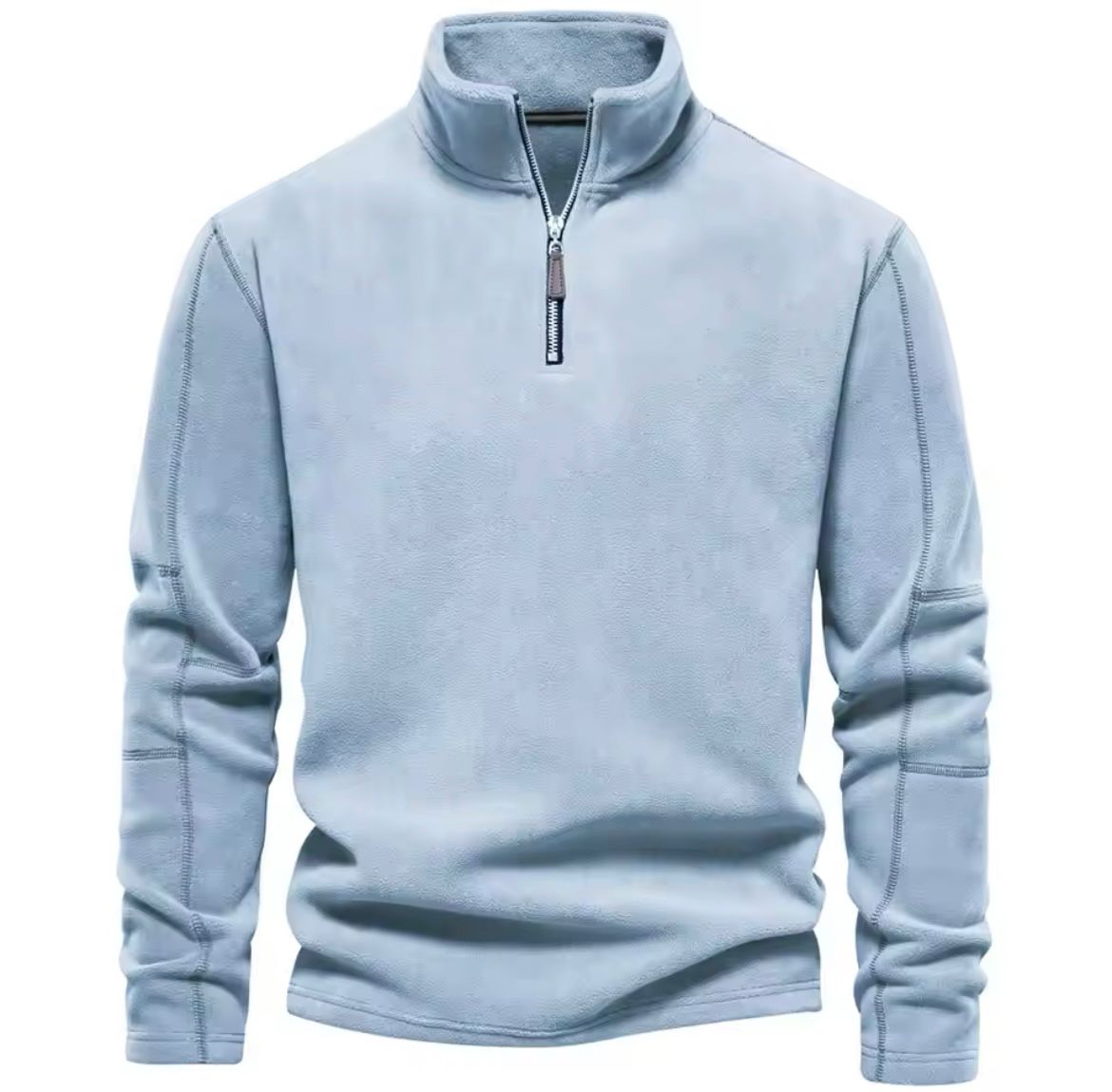 Men Sweater | Stand-Up Collar Pullover Long Sleeve Fit - Evergreen Outfits- Sweaters