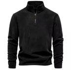 Men Sweater | Stand-Up Collar Pullover Long Sleeve Fit - Evergreen Outfits- Sweaters