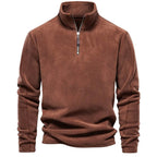 Men Sweater | Stand-Up Collar Pullover Long Sleeve Fit - Evergreen Outfits- Sweaters
