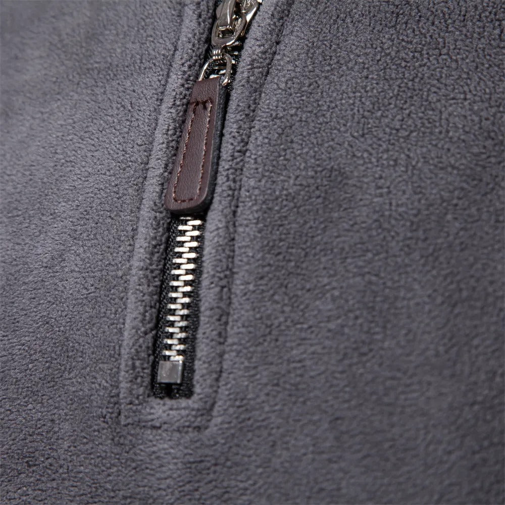 Men Sweater | Stand-Up Collar Pullover Long Sleeve Fit - Evergreen Outfits- Sweaters