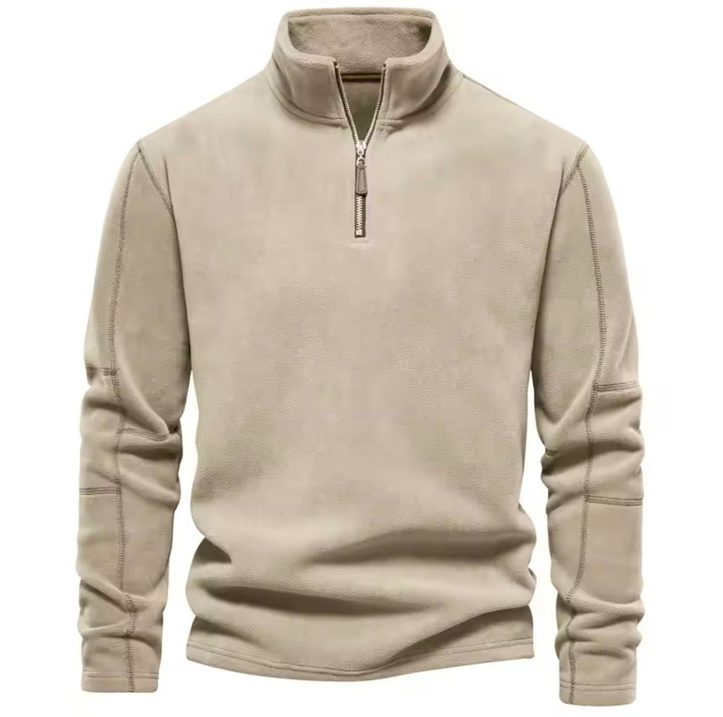 Men Sweater | Stand-Up Collar Pullover Long Sleeve Fit - Evergreen Outfits- Sweaters