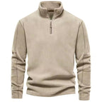 Men Sweater | Stand-Up Collar Pullover Long Sleeve Fit - Evergreen Outfits- Sweaters