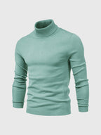 Men Sweater | Turtleneck Regular Fit Pullover Long Sleeve - Evergreen Outfits- Sweaters
