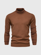 Men Sweater | Turtleneck Regular Fit Pullover Long Sleeve - Evergreen Outfits- Sweaters