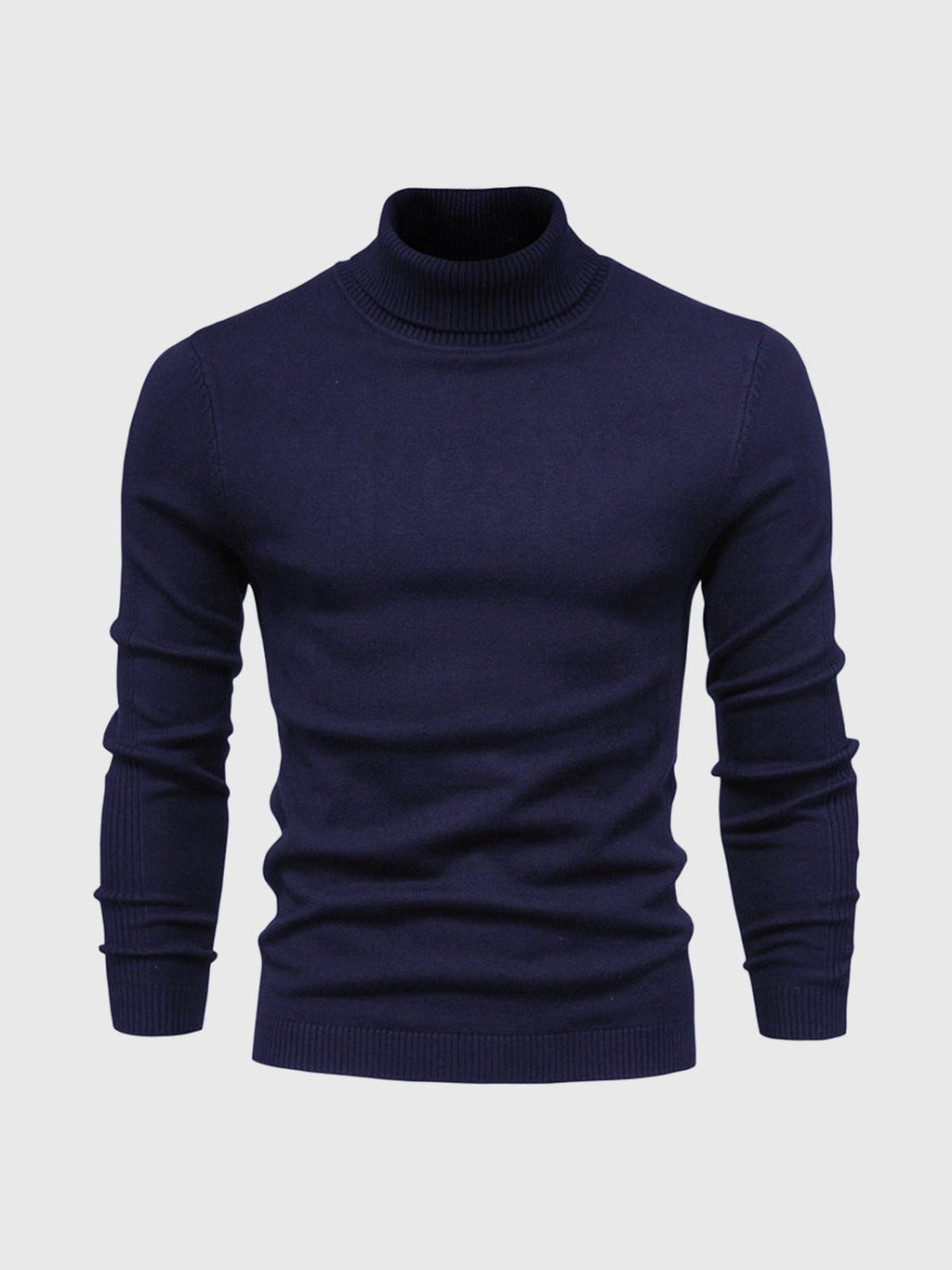 Men Sweater | Turtleneck Regular Fit Pullover Long Sleeve - Evergreen Outfits- Sweaters