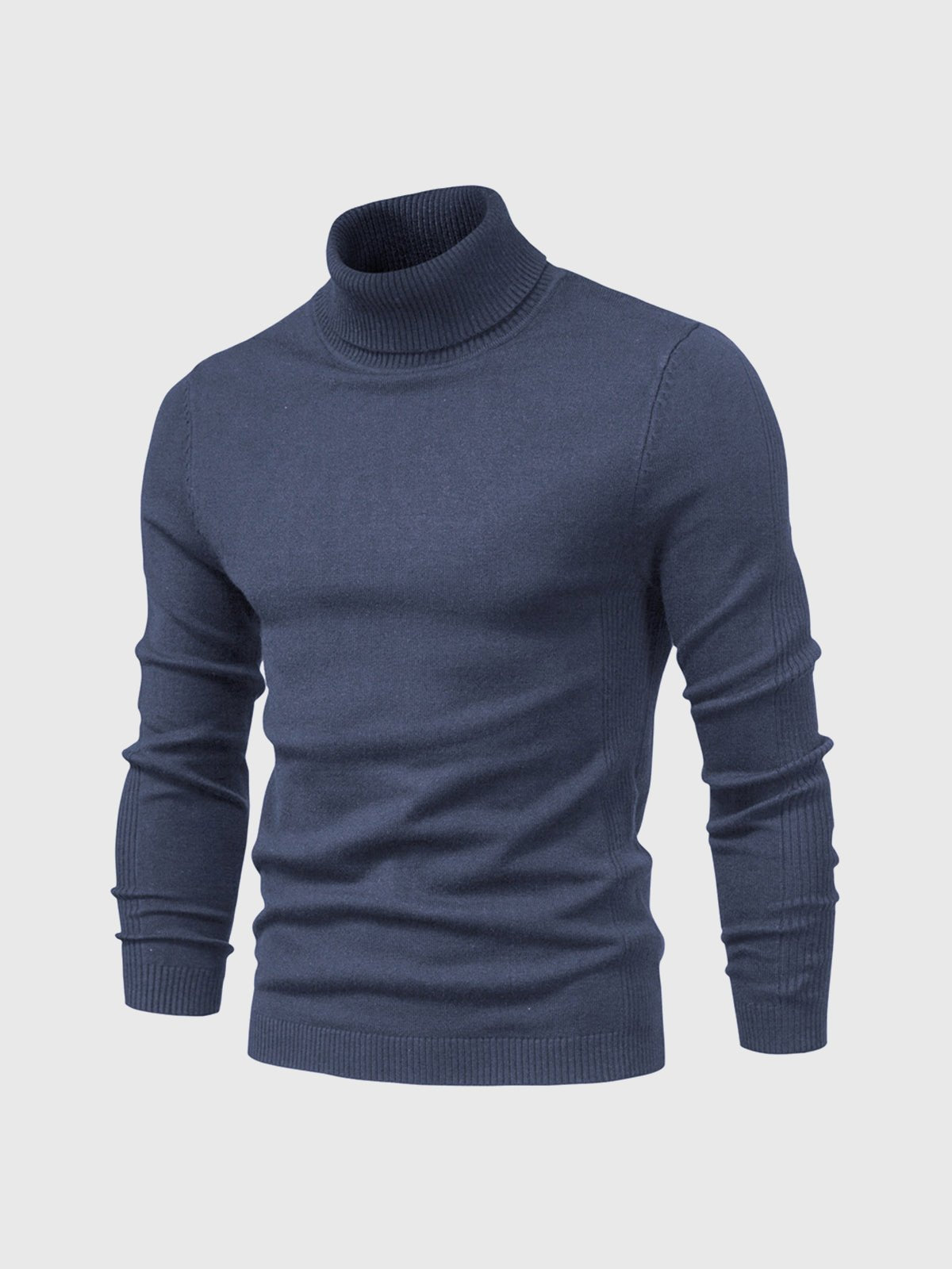 Men Sweater | Turtleneck Regular Fit Pullover Long Sleeve - Evergreen Outfits- Sweaters