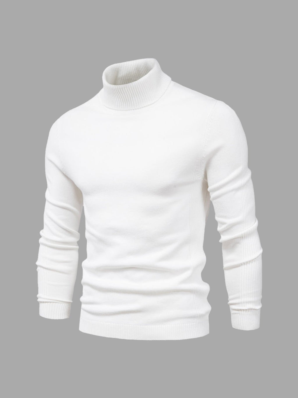Men Sweater | Turtleneck Regular Fit Pullover Long Sleeve - Evergreen Outfits- Sweaters