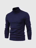 Men Sweater | Turtleneck Regular Fit Pullover Long Sleeve - Evergreen Outfits- Sweaters