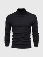 Men Sweater | Turtleneck Regular Fit Pullover Long Sleeve - Evergreen Outfits- Sweaters