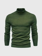 Men Sweater | Turtleneck Regular Fit Pullover Long Sleeve - Evergreen Outfits- Sweaters