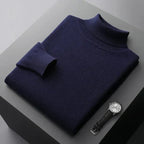 Men Sweater | Turtleneck Regular Fit with Long Sleeves - Evergreen Outfits- Sweaters