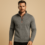 Men Sweater | Universal Fit with Front Zip Closure - Evergreen Outfits- Sweaters
